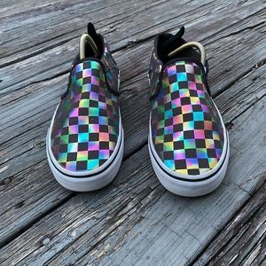 VANS SLIP ON IRIDESCENT RAINBOW - Women’s Running Shoes - SIZE 10